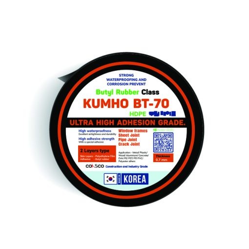 KUMHO TAPES BT70 Băng quấn chống ăn mòn cao cấp cho bề mặt kim loại